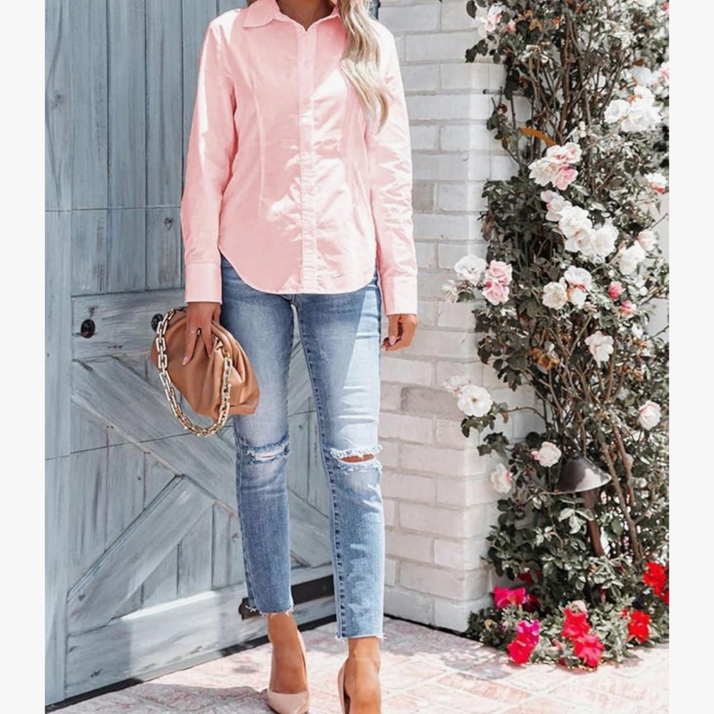 Siliteelon Pink Button-Up Shirt